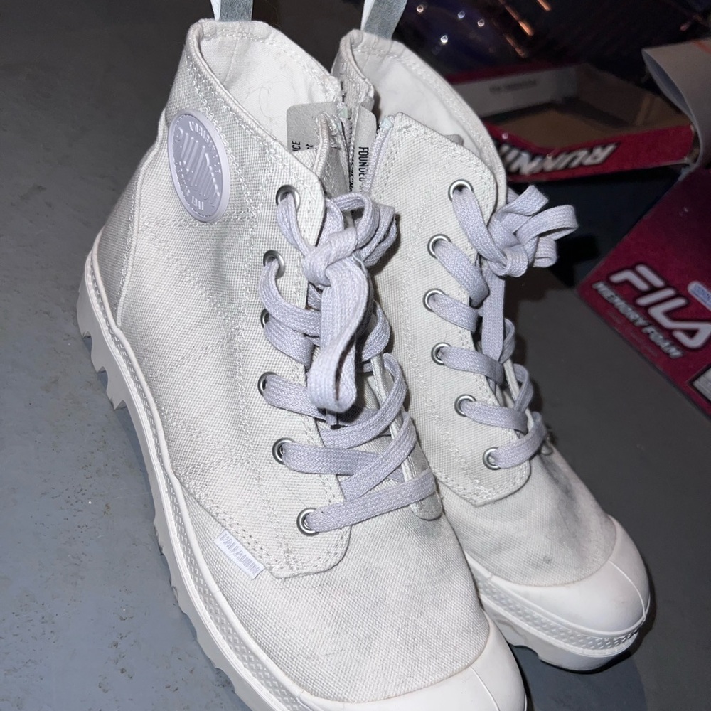Palladium Off White High-Top Sneakers